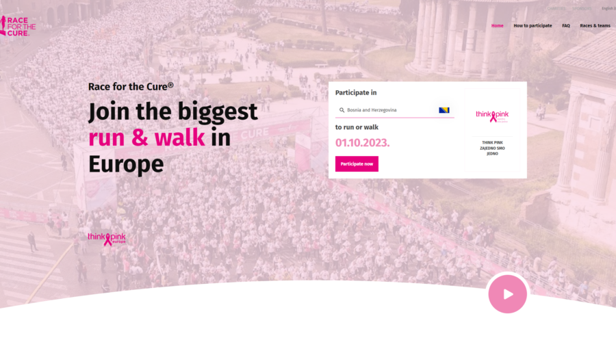 Registrujte se za utrku Race for the cure